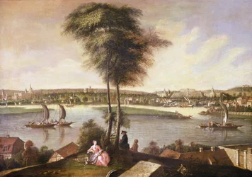 Ansicht des Sanssouci-Parks vom Brauhausberg, 1772